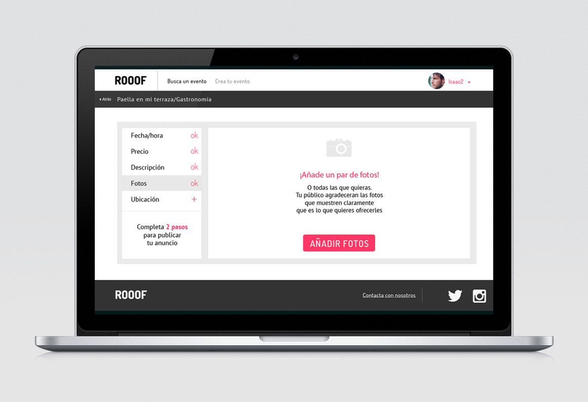 formulario crea tu evento